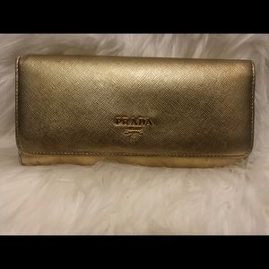 Prada Saffiano Wallet/Clutch